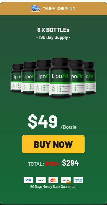 LipoFit 6 Bottle Price